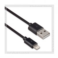 Кабель для Apple 8-pin Lightning -- USB, DEFENDER, 1м, ACH01-03BH, черный