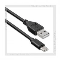 Кабель USB 2.0 - USB Type-C, 1.2м SmartBuy, черный