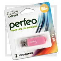 Накопитель USB Flash 64Gb Perfeo C03 Pink (USB 2.0)