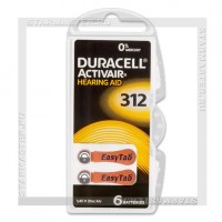 Батарейка PR41 Duracell 1.4V ActiveAir ZA312 Nugget Box/6