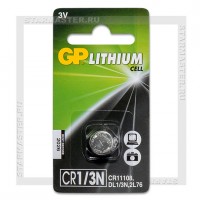 Батарейка CR1/3N (CR11108, 2L76) 3V GP Blister/1