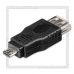 Переходник (адаптер) OTG USB (Af) - micro USB (Bm), Perfeo, черный