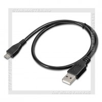 Кабель USB 2.0 -- micro USB, 0.5м, Perfeo, черный