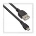 Переходник (кабель) USB 2.0 (Af) - micro USB 5 pin (Bm), 0.2м, OTG, Perfeo