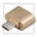 Переходник (адаптер) OTG USB (Af) - micro USB (Bm), Perfeo 003, золотистый