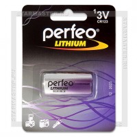 Батарейка CR123 3V Lithium Perfeo Blister/1