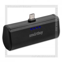 Аккумулятор портативный SmartBuy 2200 mAh TURBO, microUSB, черный