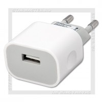 Зарядное устройство 220V -> USB 1A SmartBuy NITRO, белый