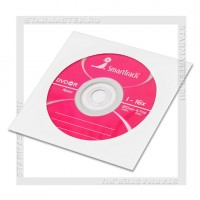 Конверт для CD/DVD диска бумажный с окном, без клея, уп.50 шт, SmartTrack
