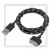 Кабель для Apple 30-pin -- USB (m), SmartBuy 1.2м, нейлон, черный