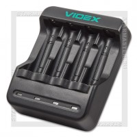Зарядное устройство USB 5V для аккумуляторов Videx VCH-N400 (1-4 AAA/AA)