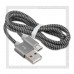 Кабель USB 2.0 -- micro USB, 1м, Havit 727X нейлон, OD 3.2мм, 2.1A