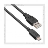 Кабель USB 2.0 - USB Type-C, 1м DEFENDER 2A RPRO USB09-03, черный