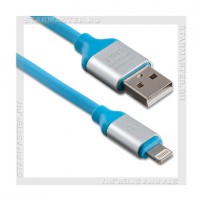 Кабель для Apple 8-pin Lightning -- USB, WIIIX, 1м, синий