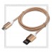Кабель USB 2.0 -- micro USB, 1.2м, WIIIX Gold, двухсторонний, нейлон