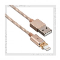 Кабель для Apple 8-pin Lightning -- USB, магнитный, 1.2м HOCO U16, Gold