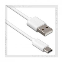 Кабель USB 2.0 - USB Type-C, 1м WIIIX, белый