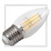 Светодиодная лампа Filament E27 5W 4000K, SmartBuy LED C37 220V