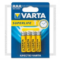 Батарейка AAA VARTA Super Life R03/4 Blister