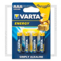 Батарейка AAA Alkaline VARTA Energy LR03/4 Blister