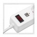 Сетевой фильтр SmartBuy 5 розеток, 1.8м выкл., 2xUSB (2.1A), белый, 10А