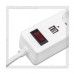 Сетевой фильтр SmartBuy 5 розеток, 3.0м выкл., 2xUSB (2.1A), белый, 10А