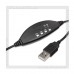 Стереогарнитура накладная DEFENDER Gryphon 750U, 1.8м USB, регуляор громкости,черный