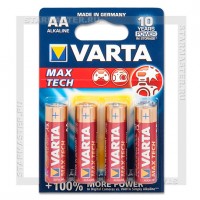 Батарейка AA Alkaline VARTA LONGLIFE Max Power (MAX TECH) LR6/4 Blister