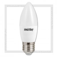 Светодиодная лампа E27 C37 9.5W 3000K, SmartBuy LED 220V