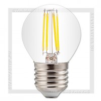 Светодиодная лампа Filament E27 7W 3000K, SmartBuy LED G45 220V