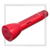 Колонка портативная/караоке-микрофон REMAX RMK-K03, Bluetooth, AUX, Red