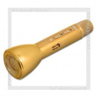 Колонка портативная/караоке-микрофон REMAX RMK-K03, Bluetooth, AUX, Gold