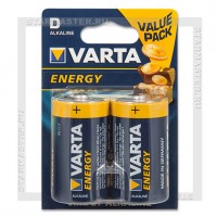 Батарейка D Mono Alkaline VARTA Energy LR20/2 Blister