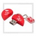 Накопитель USB Flash 16Gb SmartBuy Heart (сердце) (USB 2.0)