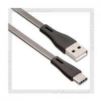 Кабель USB 2.0 - USB Type-C, 1м REMAX 090a Full Speed Pro, черный,2A