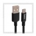 Кабель USB 2.0 -- micro USB, 1м, HOCO  X14, нейлон, металл, Black
