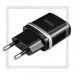 Зарядное устройство 220V -> USBx2, 2.4A HOCO C12 + кабель microUSB, черный