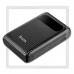 Аккумулятор портативный HOCO 10000 mAh B20 Mige, 2*USB, LED, LСD, черный