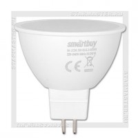 Светодиодная лампа GU5.3 5W 6000K, SmartBuy LED MR16 220V