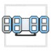 Часы-будильник Perfeo «LUMINOUS» LED, цифры 8х4,5 см, черный/синий
