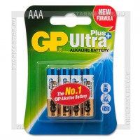Батарейка AAA Alkaline GP LR03/4 Blister Ultra Plus