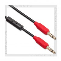 Кабель Audio Jack 3.5 мм (m) -- Jack 3.5 мм (m), 1м, HOCO UPA12, микрофон,черный