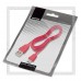 Кабель USB 2.0 - USB Type-C, 1.2м SmartBuy, плоский, красный