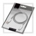 Кабель USB 2.0 - USB Type-C, 1.2м SmartBuy, Silver, металл.оплетка