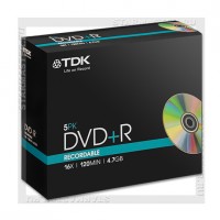 Диск TDK DVD+R 4,7Gb 16x Jewel