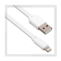Кабель для Apple 8-pin Lightning -- USB, HOCO  X5, 1м, плоский, белый