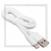 Кабель для Apple 8-pin Lightning -- USB, HOCO  X5, 1м, плоский, белый