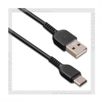 Кабель USB 2.0 - USB Type-C, 3м HOCO X20, черный, 2.4A