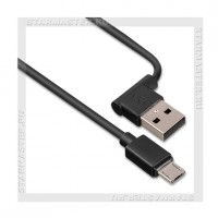 Кабель USB 2.0 -- micro USB, 1.2м, HOCO UPM10, угловой USB, Black