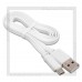 Кабель USB 2.0 -- micro USB, 1м, HOCO  X5, плоский, белый